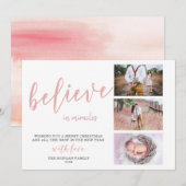 Croire aux miracles ⎢ Carte de vacances photo Blus (Devant / Derrière)