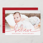 Croire Carte photo de vacances (Devant / Derrière)