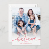 Croire Carte photo de vacances (Devant / Derrière)