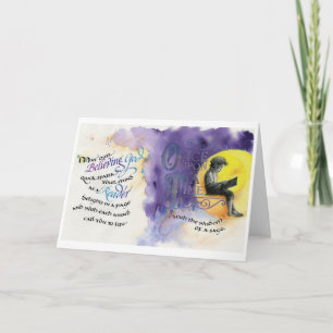 Croire Dieu/Lecteur, Carte de voeux pliée, 5"x7"