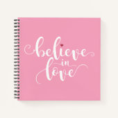 Croire en amour Valentine Calligraphie | Carnet (Devant)