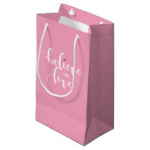 Croire en amour Valentine Calligraphie | Sac Cadea (Devant Angle)