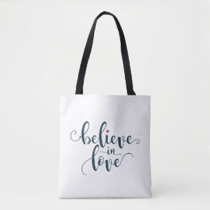 Croire en amour Valentine Calligraphie Sac fourr