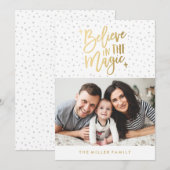 Croire En La Magie | Carte photo de vacances (Devant / Derrière)