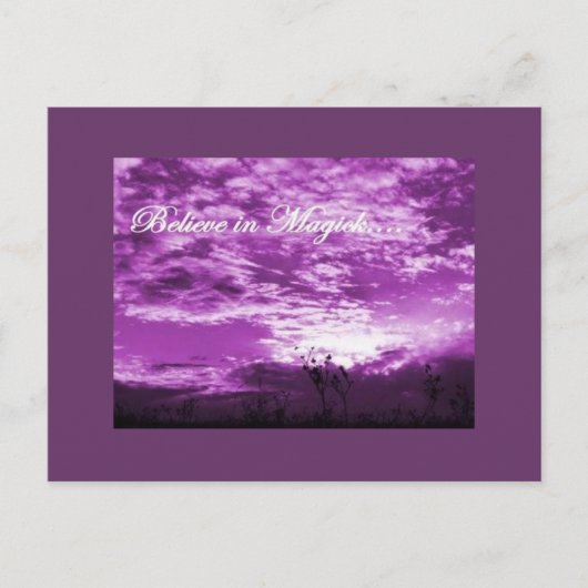 Croire en Magick carte postale (Devant)