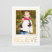 Croire en or | Carte photo de vacances (Debout devant)