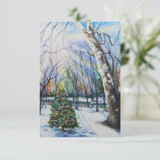 Croire la carte de Noël (Debout devant)