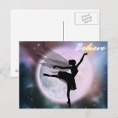 Croire la carte postale de danse de fée (Devant / Derrière)