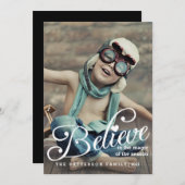 CROIRE | La magie de la carte photo de Noël (Devant / Derrière)