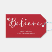 Croire les étiquettes cadeaux (Devant (Horizontal))