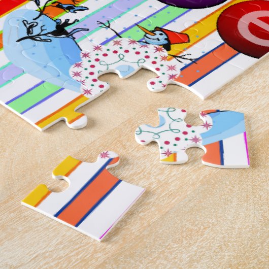 Croire Noël Puzzle Noël Snowman (Côté)