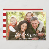 Croire Simplement Script | Carte photo de vacances (Devant / Derrière)