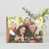 Croire Simplement Script | Carte photo de vacances (Debout devant)