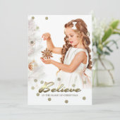 Crois à la magie de Noël. Carte photo (Debout devant)