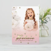 Crois à la magie de Noël. Carte photo (Debout devant)