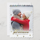 Crois à la magie de Noël. Carte photo (Devant)