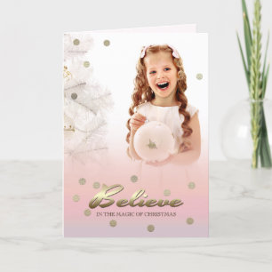 Crois à la magie de Noël. Carte photo