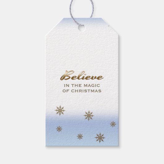 Crois à la magie de Noël. Étiquettes-cadeau (Devant)