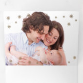 Crois. Carte de Noël multiphoto à trois volets (Intérieur en premier)