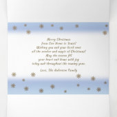 Crois. Carte de Noël multiphoto à trois volets (Intérieur au milieu)