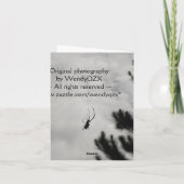 Crois ! - carte pour notes d'araignée (Dos)