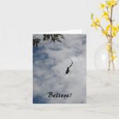 Crois ! - carte pour notes d'araignée (Fleur jaune)