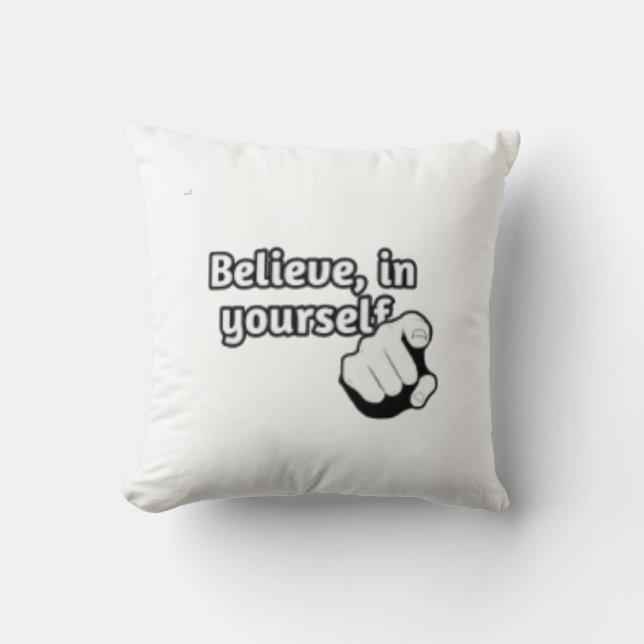 (Crois en toi-même) Coussin décoratif (Recto)