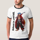 "Crois en toi-même" T-shirt motivationnel (Devant)