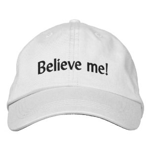 Crois-moi ! Casquette ajustable de devis