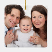 Crois. Photo personnalisée Ornements de Noël (Dos)