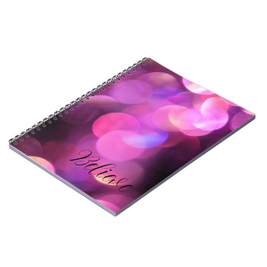 "Crois" Script noir, Journal des étincelles violet (Côté gauche)