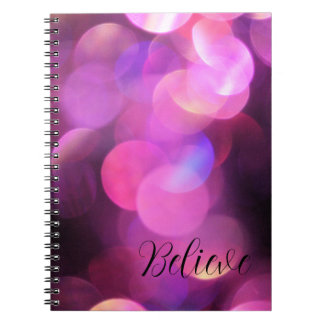 "Crois" Script noir, Journal des étincelles violet
