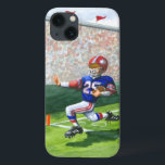 Croisement de la ligne de but pour un touchdown<br><div class="desc">Entendez la foule hurler comme elles observent leur joueur de football préféré croiser la ligne de but pour un touchdown ! Le geai Throckmorton a peint cette scène dynamique. Achetez une copie pour vous-même ou donnez-la comme cadeau au passioné du football dans votre vie !</div>
