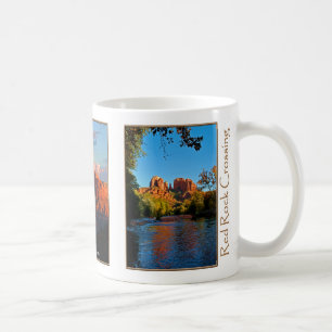 Croisement rouge de roche dans la tasse de cadeau