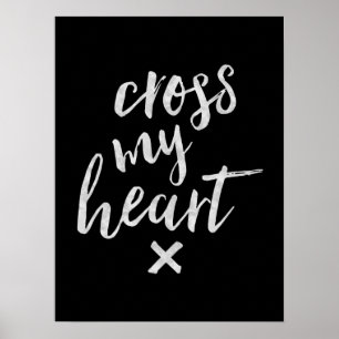 Croisez mon coeur - affiche inspirée