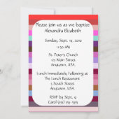 Croisière à plusieurs bandes roses Invitations au (Dos)