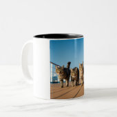 Croisière aventurière en chat Mug (Devant gauche)