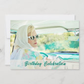 Croisière classique en voiture Invitation annivers (Devant)