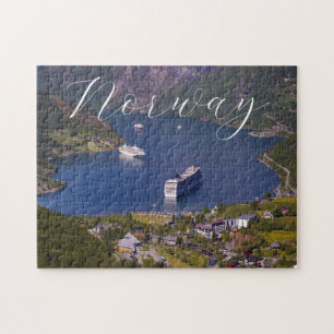 Croisière dans le Fjord Scénique de Norvège Puzzle