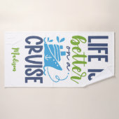 Croisière de nom personnalisé (Serviette de bain)
