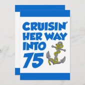 Croisière Sur Son Chemin En 75 Invitations (Devant / Derrière)