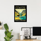 Croisières d'Orient vers la Norvège, affiche de vo (Bureau à domicile)
