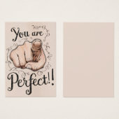 Croissance De Confiance Vous Êtes Une Carte De Pro (Devant & derrière)