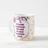 Croissance de la zone de confort - Mug floral moti (Devant gauche)