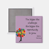 "Croissance" Magnet Purple / Avalon Media (Recto/Verso)