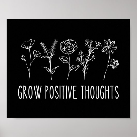 Croissance Réflexions positives Poster esthétique (Devant)