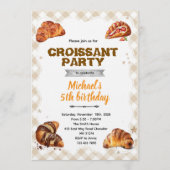 Croissant Birthday Invitation (Devant)