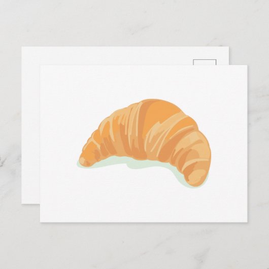 Croissant Briefkaart (Voorkant / Achterkant)
