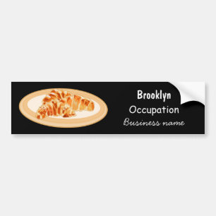 Croissant cartoon illustratie bumpersticker