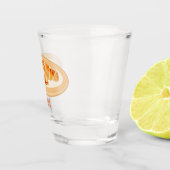 Croissant cartoon illustratie shot glas (Rechts)